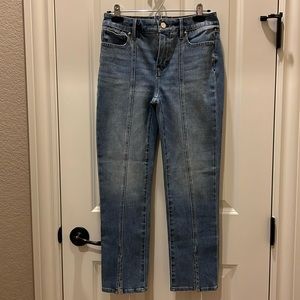 Cropped skinny jeans mid rise